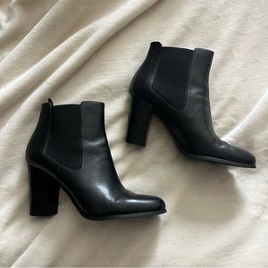 Michael Kors Black Leather Booties